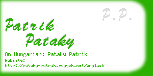 patrik pataky business card